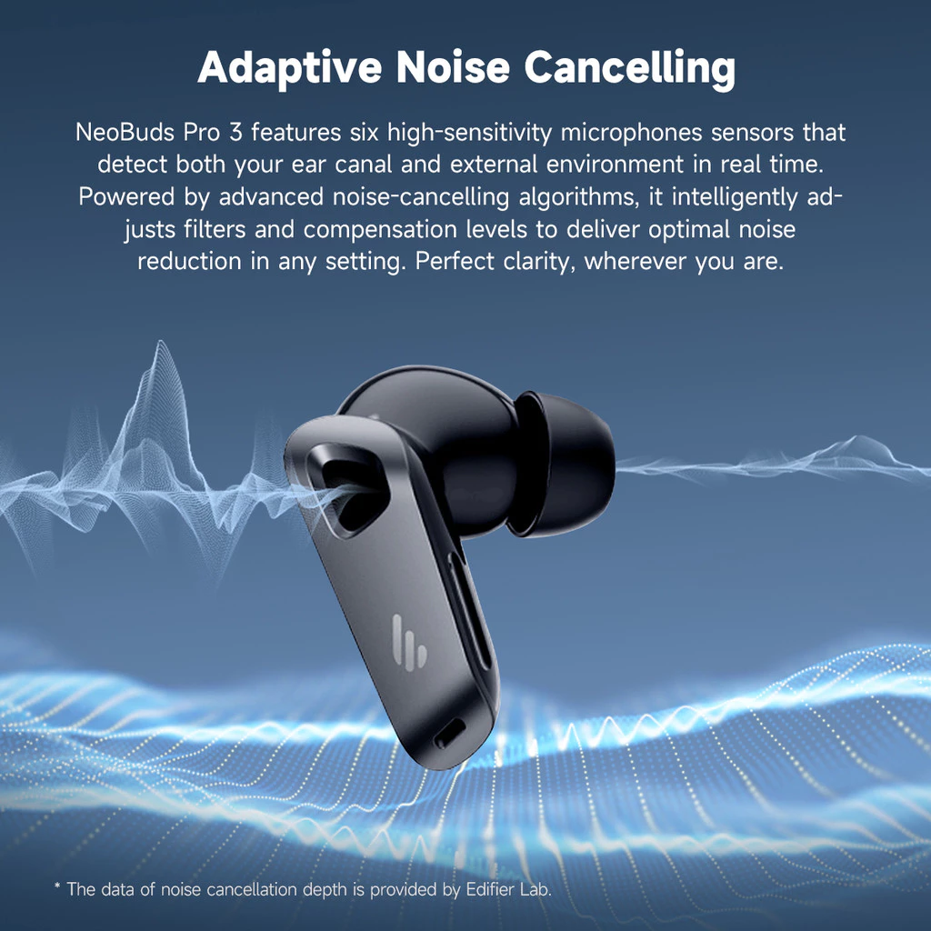 Edifier NeoBuds Pro 3 ANC LDAC SBC TWS Bluetooth Earbuds IP54 Lossless Audio