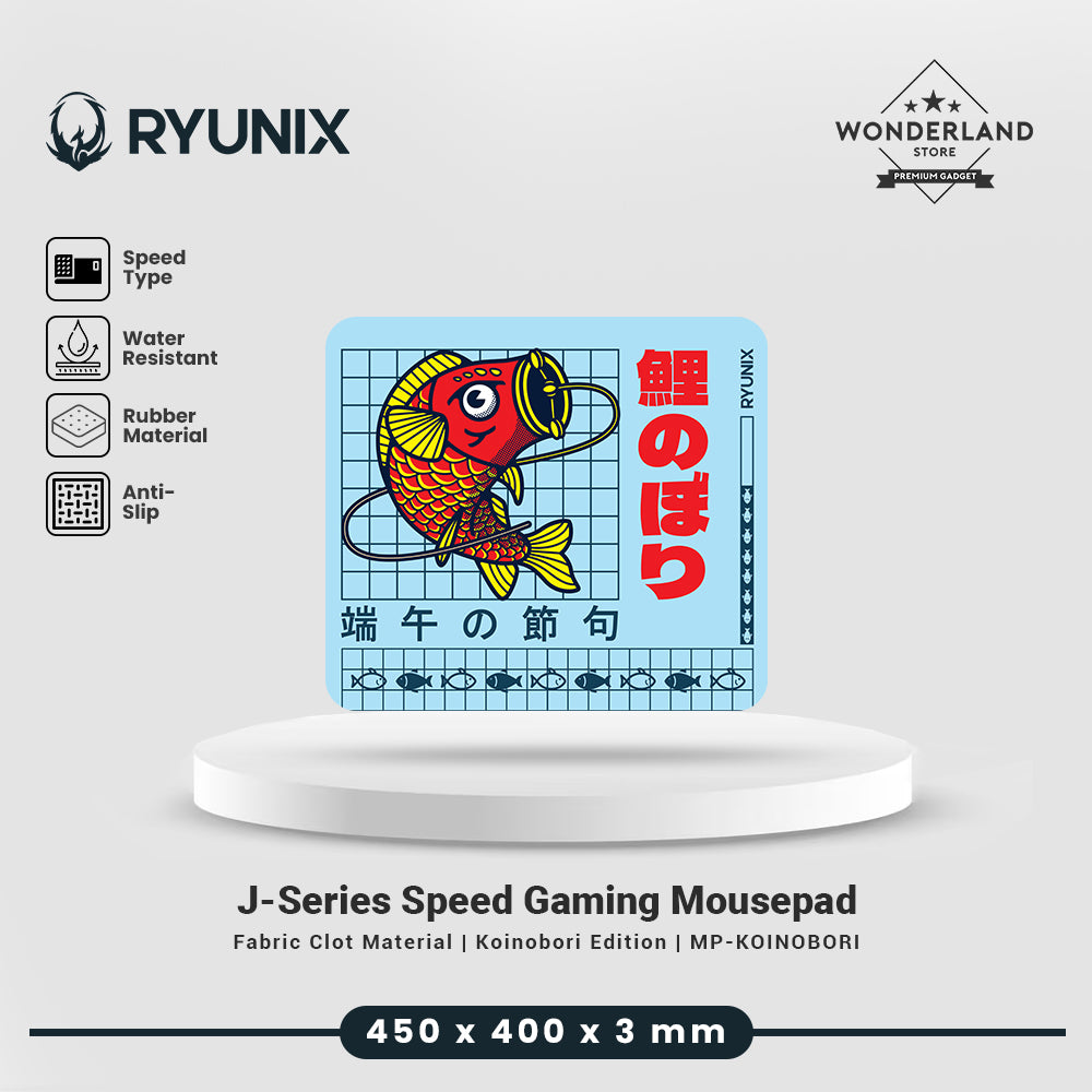 Sades Ryunix J-Series Hire / Kibo / Koinobori / Tokyo Fabric Cloth Seamless Mousepad Gaming Deskmat