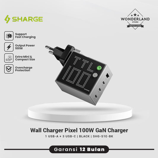 Sharge Adaptor GaN Pixel 100W 140W USB-C+USB-A Wall Charger PD PPS Fast Charging