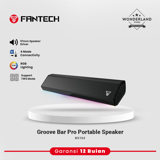 Fantech Groove Bar BS162 / BS-162 Speaker Wireless Gaming Bluetooth RGB Minimalist Portable Super Bass