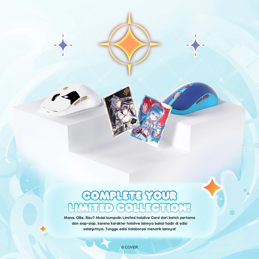 Fantech x Kobo Kanaeru Hololive Exclusive Limited Edition Mouse Gaming Wireless Kanata WG9
