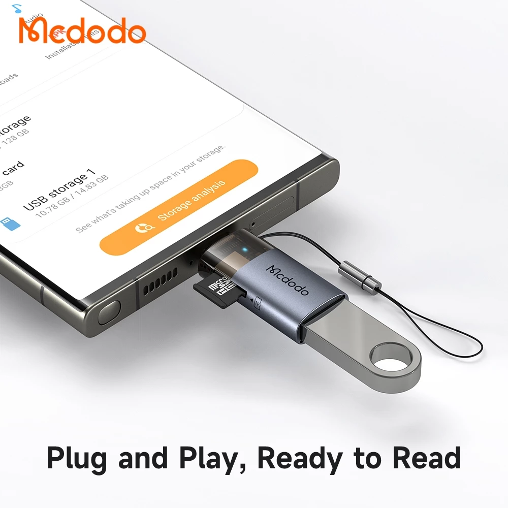 Mcdodo Card Reader 2in1 USB-C to USB-A 3.0 TF Card Speed 5Gbps