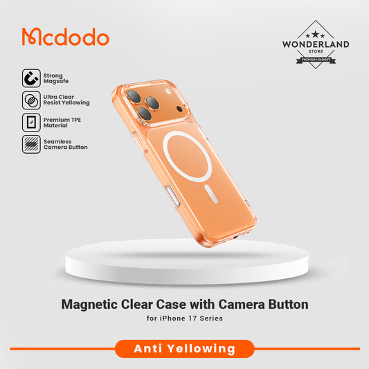 Mcdodo Case Magsafe For iPhone 17 17 Air 17 Pro 17 Pro Max Wtih Camera Button Magnetic Wireless Charging