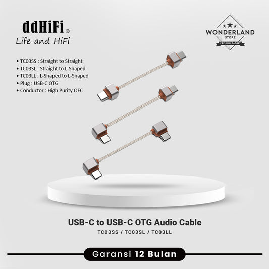 DDHiFi TC03SS / TC03SL / TC03LL USB-C OTG Audio Decoding Cable USB-C to USB-C