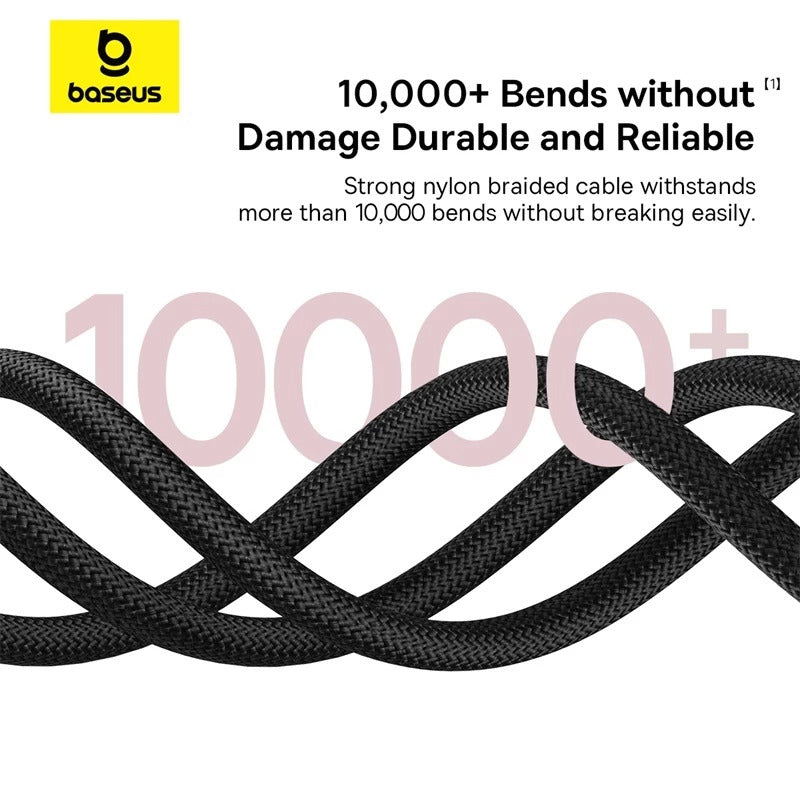 Baseus Dura Series Kabel Data iPhone USB-C to Lightning 20W Nylon Braided Material Fast Charging