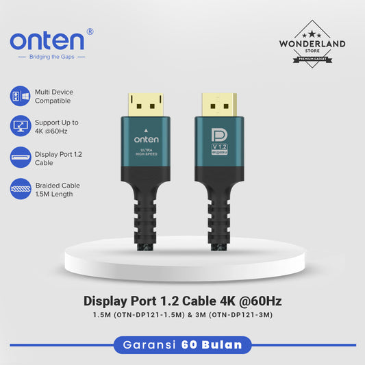 Onten Cable DP TO DP Kabel Display Port 1.2 Support up to 4K DP121