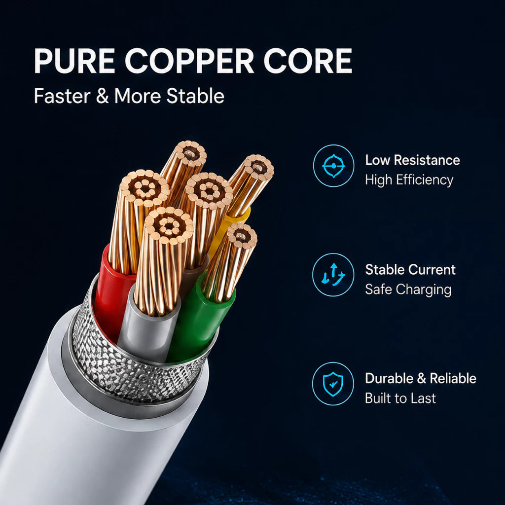 OnPrime Kabel Data USB-C to Lightning Cable 27W Wood Series Premium PVC Material