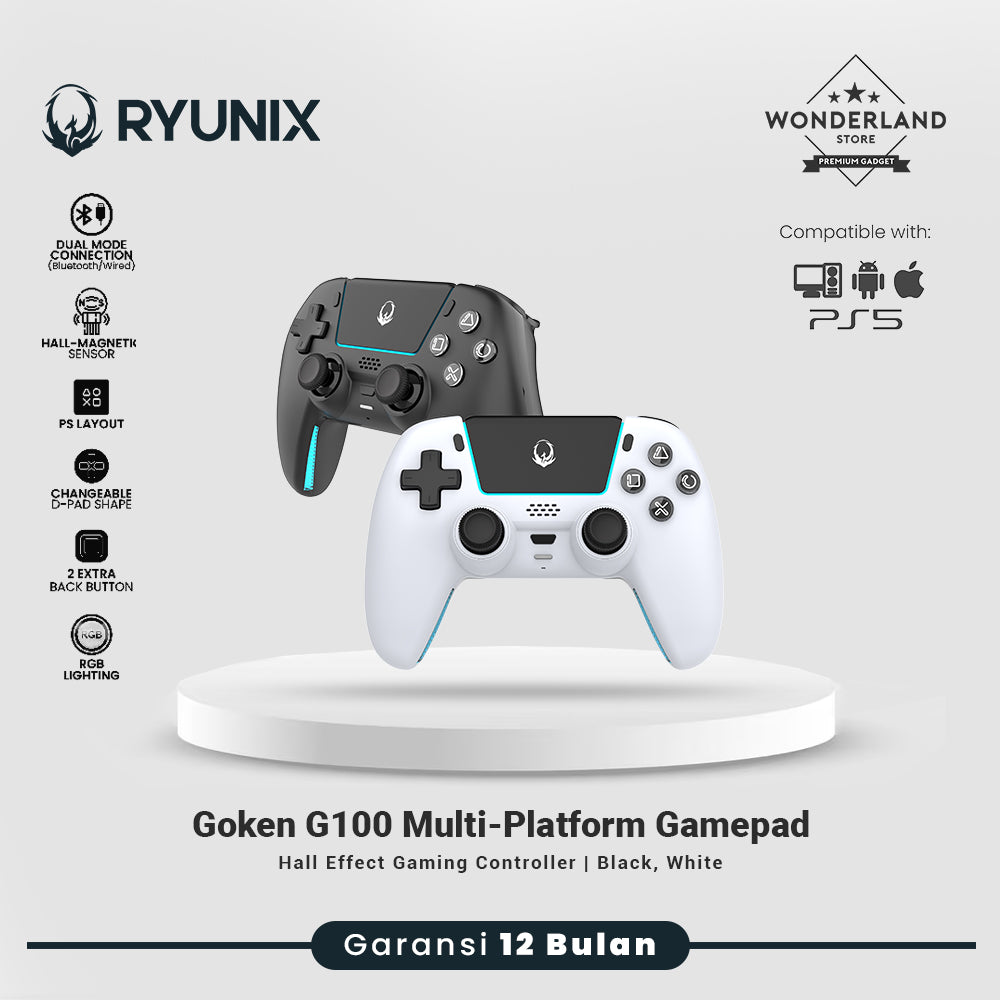 Sades Ryunix Goken G100 Gamepad PS5 Multi Platform Hall Effect Gaming Controller