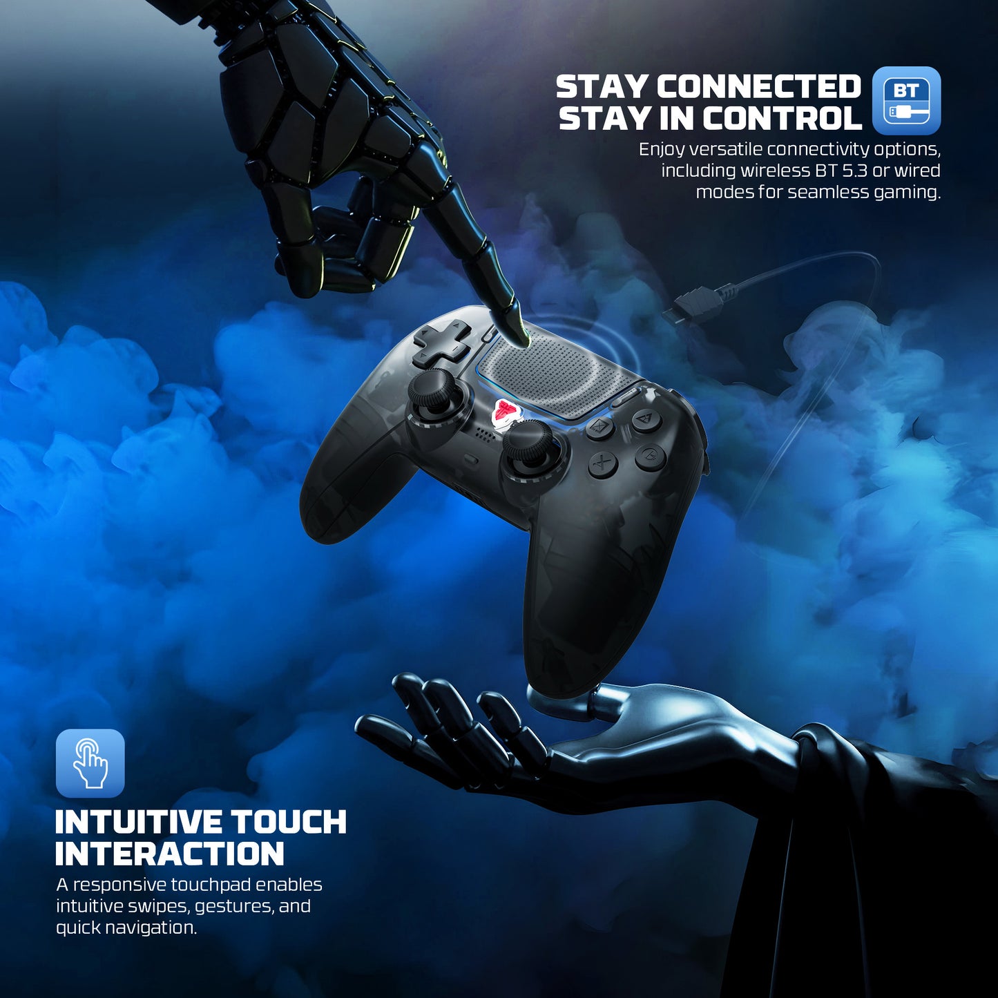 Fantech NOVA II D WGP16D Gamepad Stick PS5 Wireless Controller Hall Effect Multi Platform Bluetooth PS5 PC