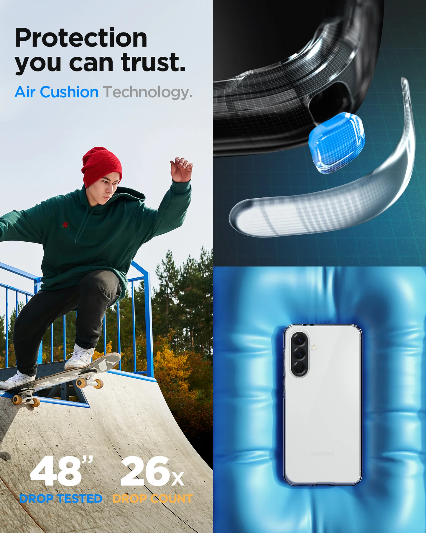 Case for Samsung Galaxy A56 Ultra Spigen Liquid Crystal Clear A56 Ultra Anti Crack