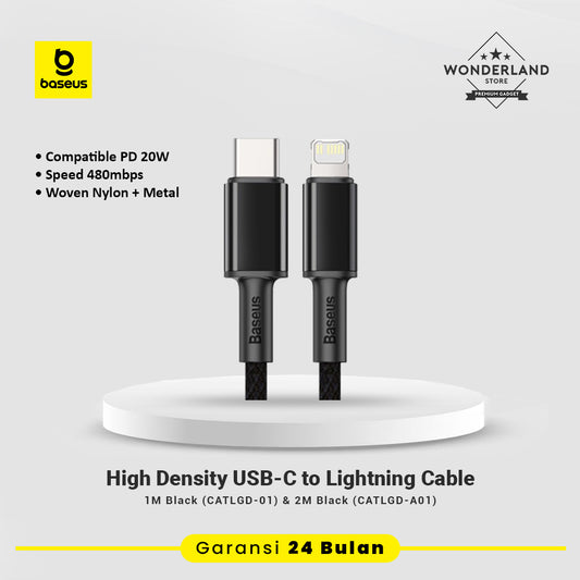 Baseus High Density USB-C to Lightning 20W Cable Woven Nylon Braided CATLGD