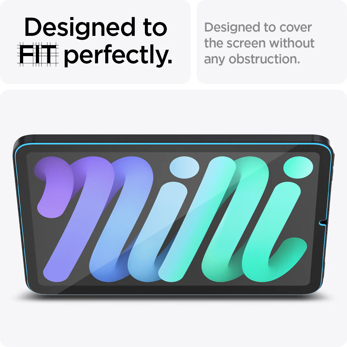 Spigen Tempered Glass iPad Mini 7/6 8.3 inch 2024 Spigen Glas tR SLIM Clear HD Anti Gores Screen Protector