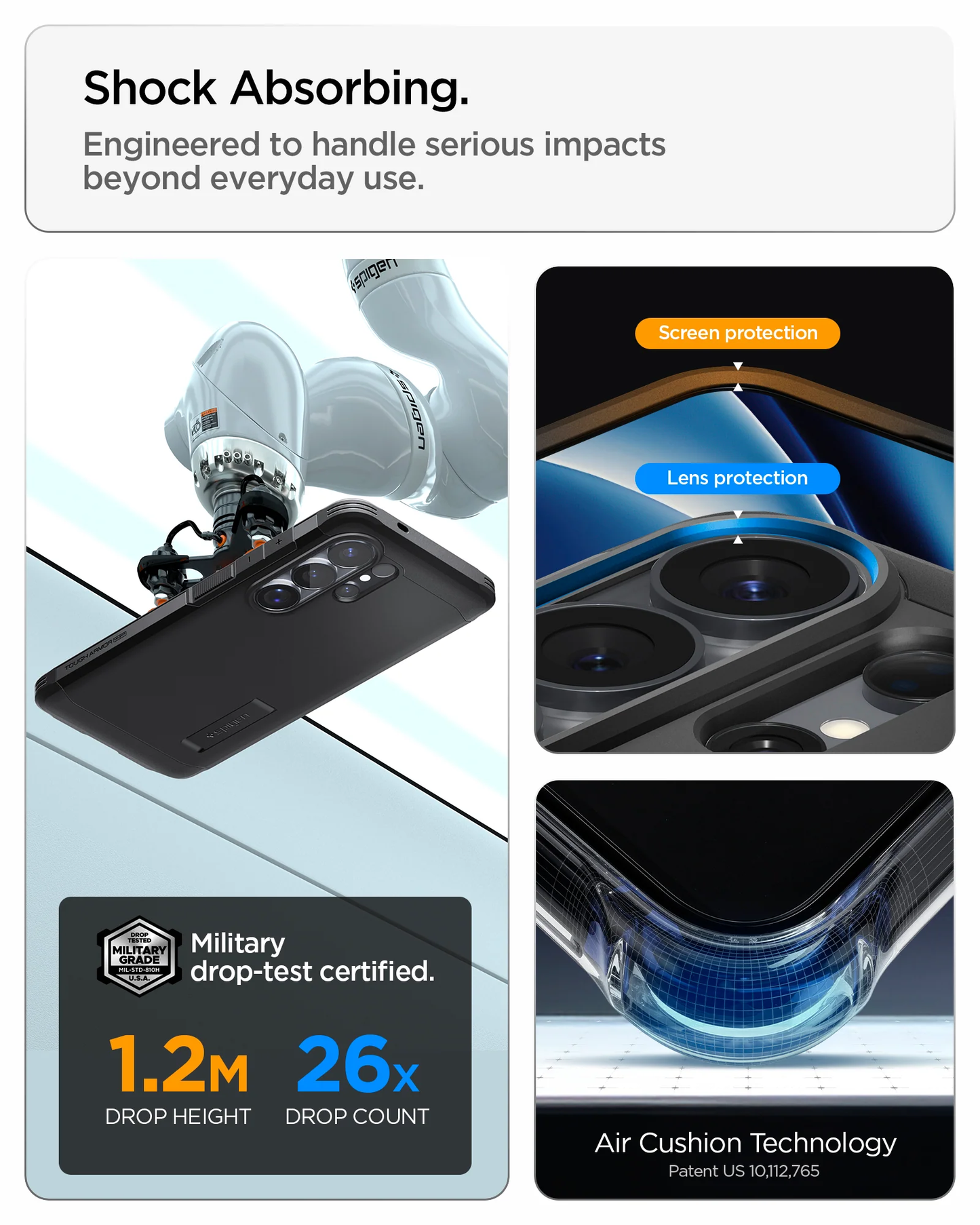 Spigen Case S26 Ultra Plus Tough Armor MagFit Kickstand Anti Shock Dual Layer Casing