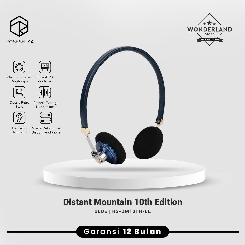 Roseselsa Distant Mountain 40mm Dynamic Driver Classic Retro On Ear Headphone