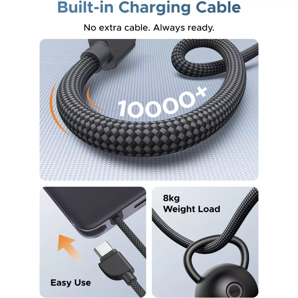 Ugreen Magflow Powerbank Qi2 15W + 30W Built in USB-C Cable PD PPS SFC
