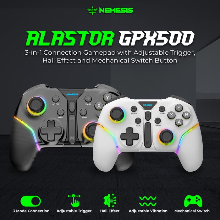 NYK Nemesis Alastor GPX500 Gamepad 3in1 Connection Mechanical RGB with Hall Effect GX500