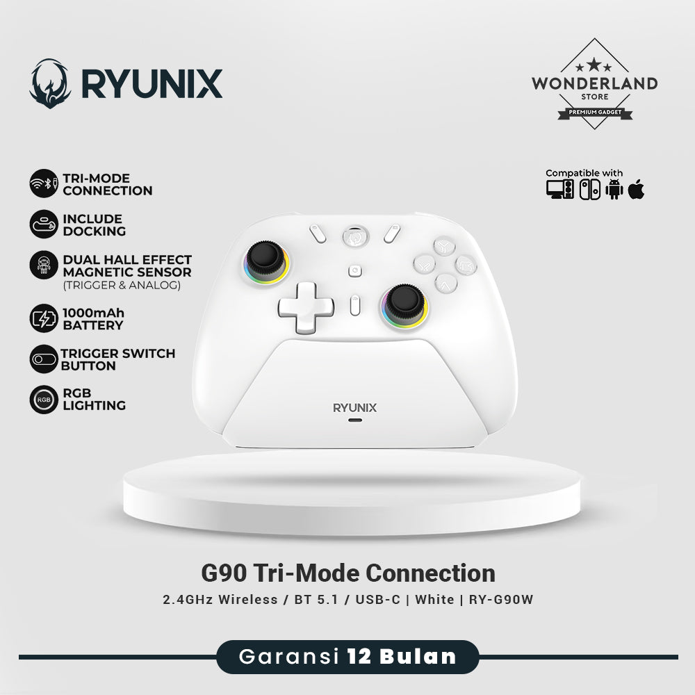 Sades Ryunix G90 Gamepad Hall Effect Tri Mode Gaming Controller