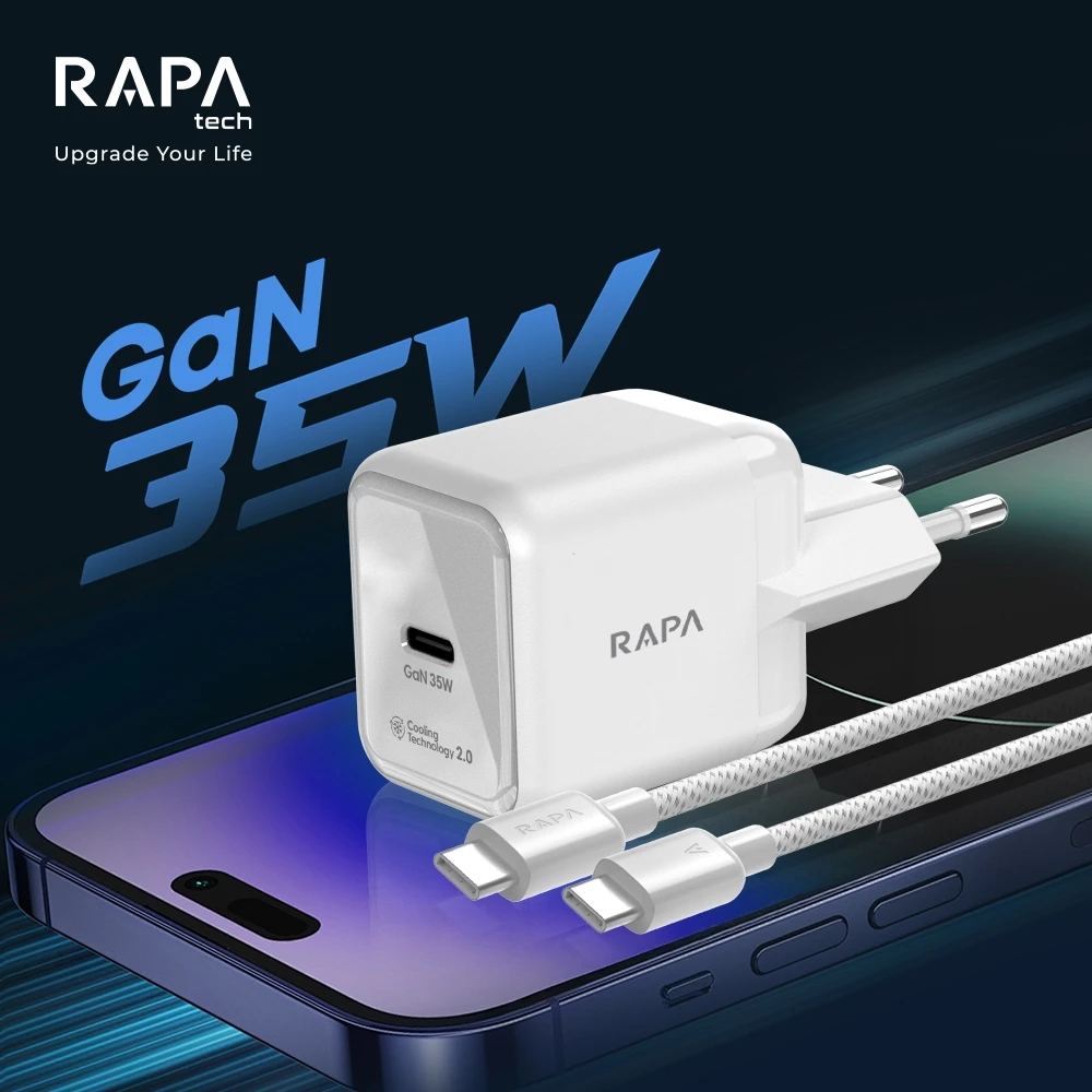 RAPAtech Power Zen 35W 45W Charger Set iPhone 16 17 Series with Ice Cooling2.0 Technology