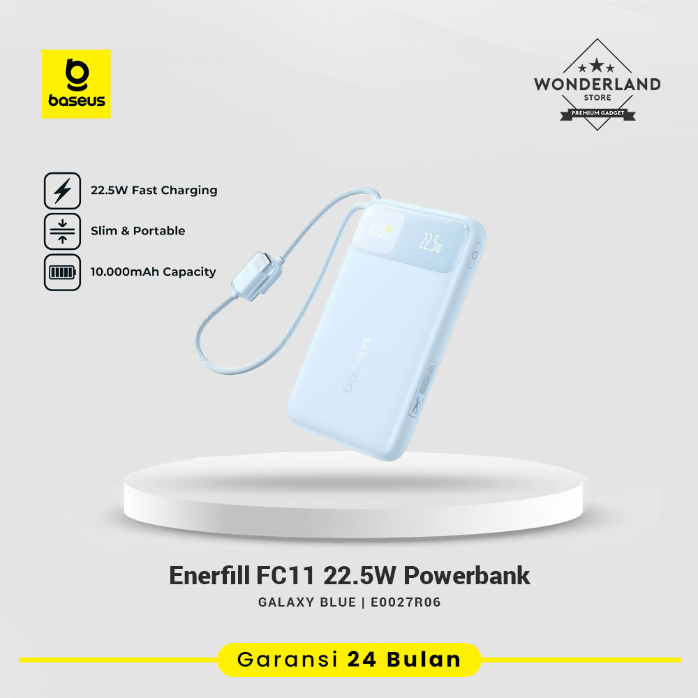 Baseus EnerFill FC11 22.5W 10000mAh Fast Charging PowerBank with Digital Display Built-in Cables