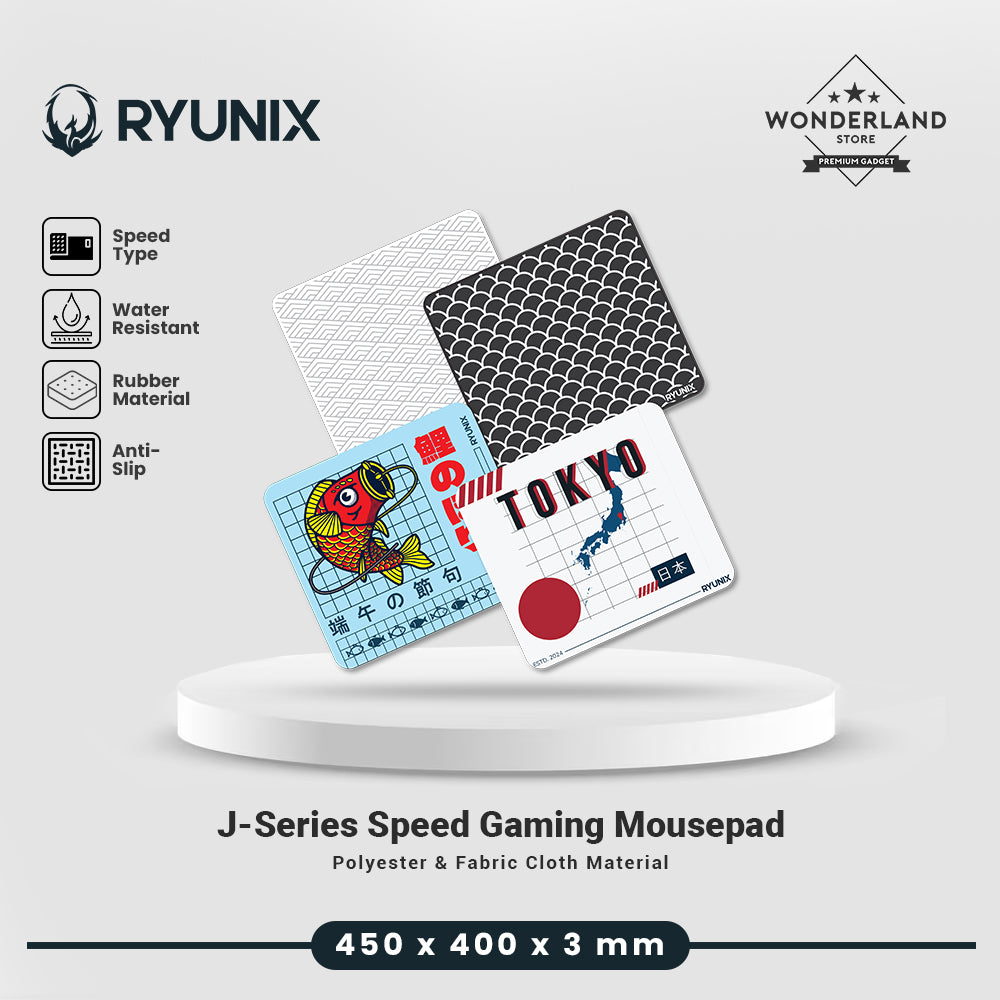 Sades Ryunix J-Series Hire / Kibo / Koinobori / Tokyo Fabric Cloth Seamless Mousepad Gaming Deskmat