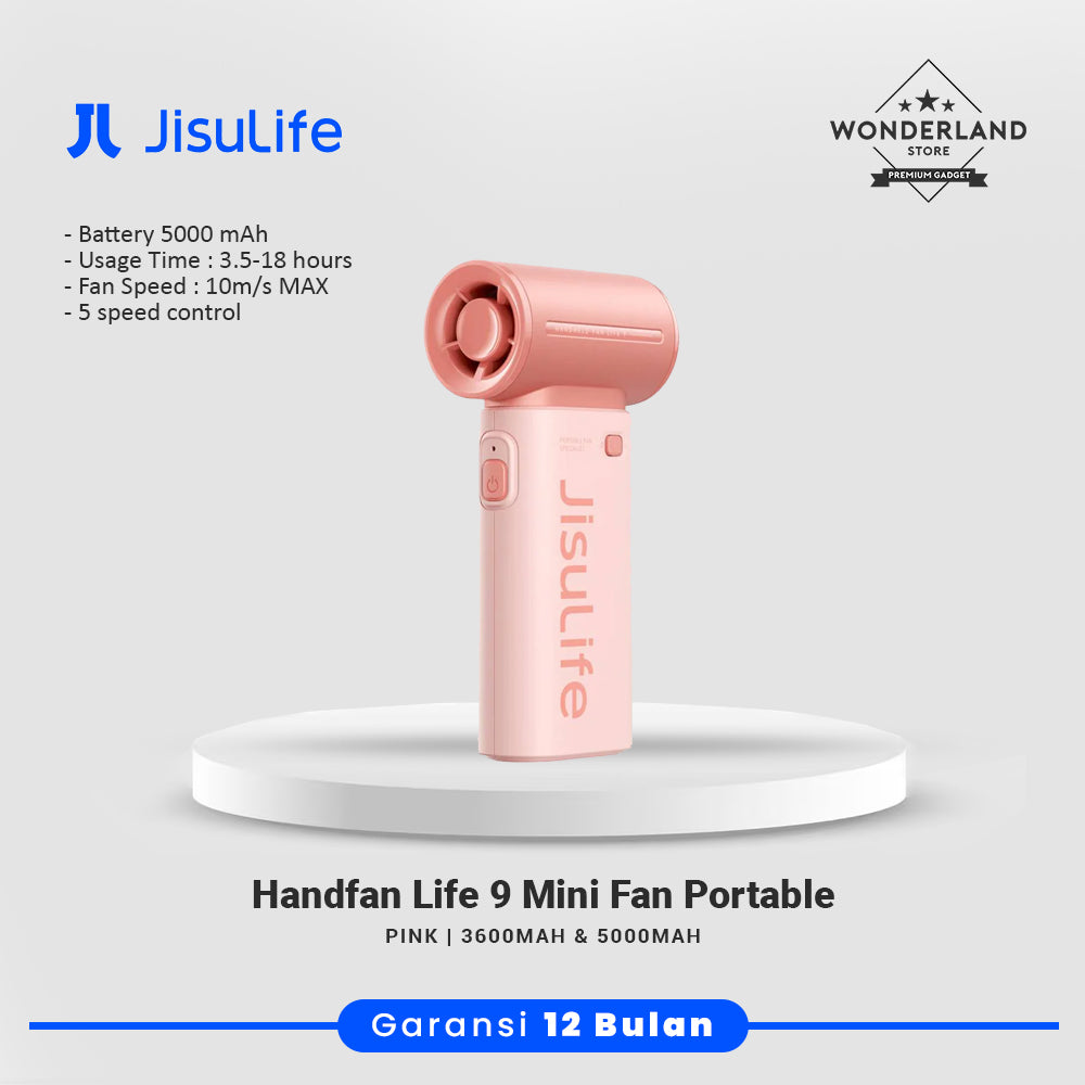Jisulife Life9 Handheld Fan 5000mAh / 3600mAh - JISULIFE Hand Fan LIFE 9 5000mAh