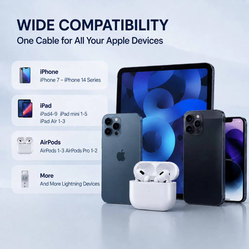 OnPrime Kabel Data USB-C to Lightning Cable 27W Wood Series Premium PVC Material