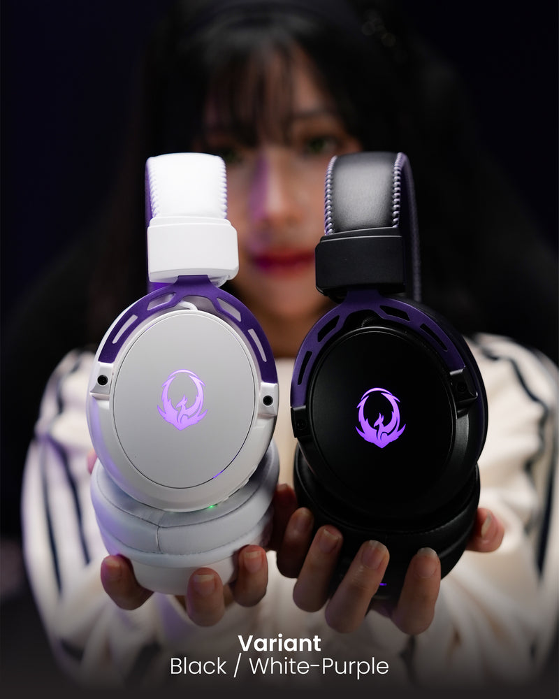 Sades Ryunix Hibiki HX2 Headset Gaming 7.1 Wireless Bluetooth Detachable Mic