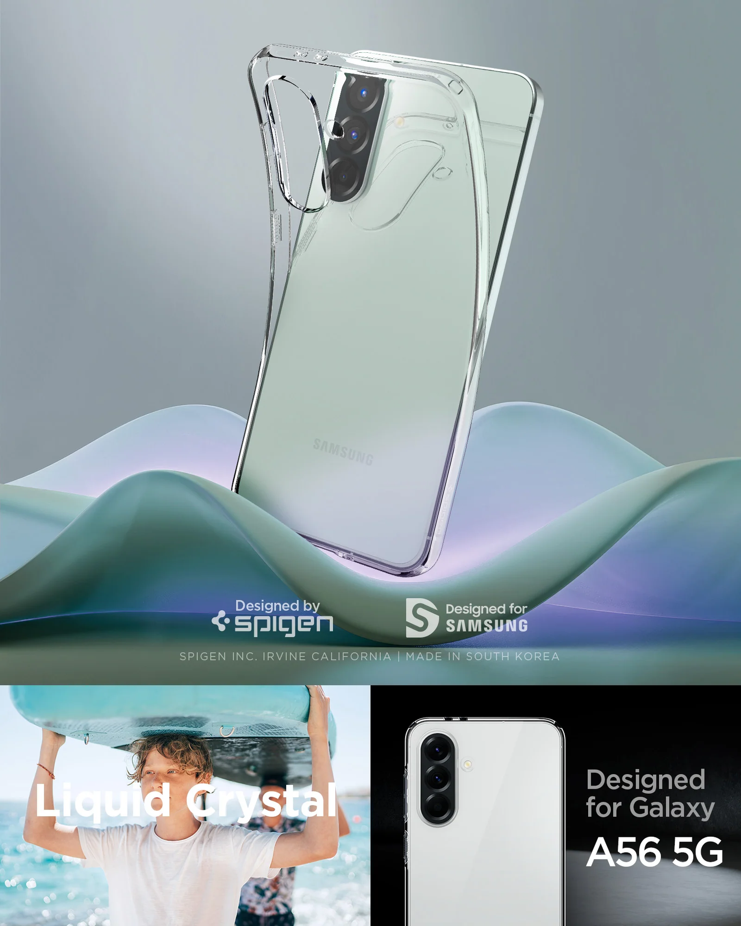 Case for Samsung Galaxy A56 Ultra Spigen Liquid Crystal Clear A56 Ultra Anti Crack