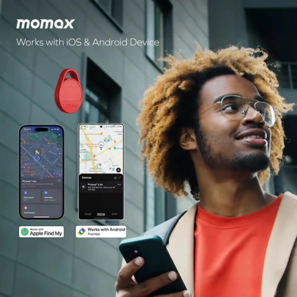 Momax AirTag Tracker Pinpop 2 Lite Universal GPS Smart Find My Locator Pelacak