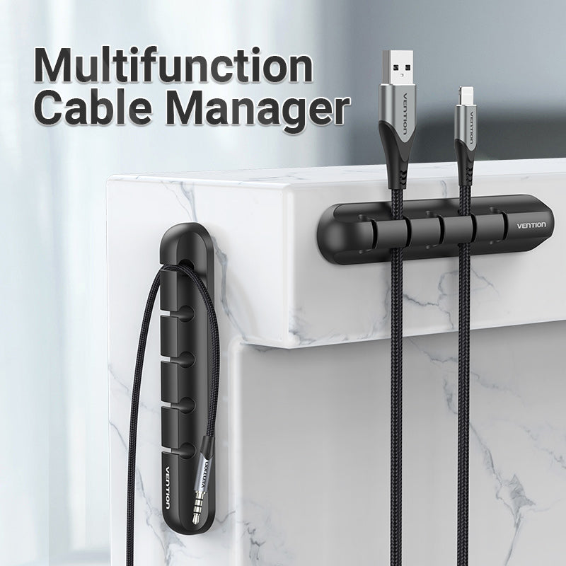 Vention Kabel Manager Organizer Cable Clips Holder For Dekstop 3 / 5 / 7 Line Ports