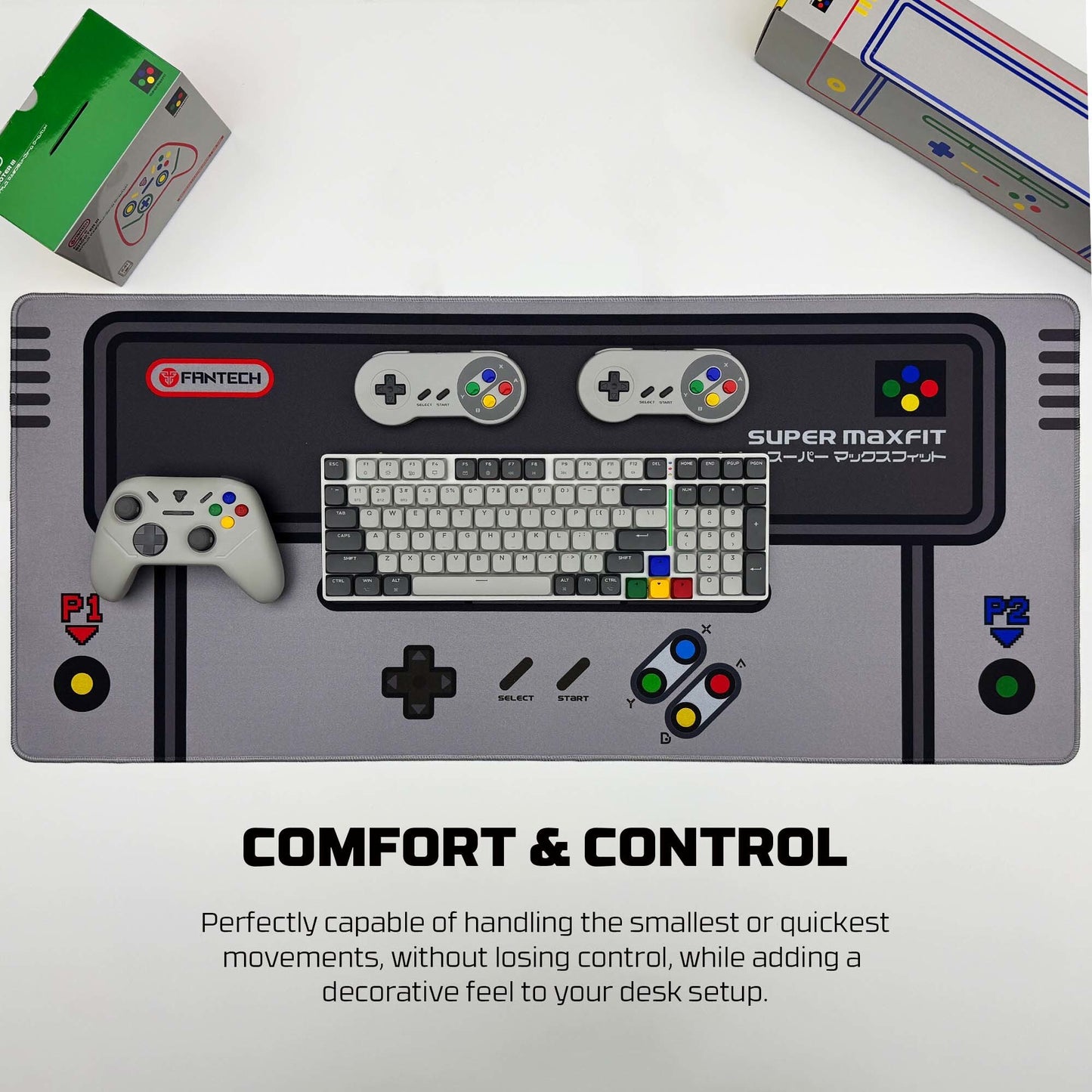 Fantech Ato Super Maxfit MP905 Deskmat Mousepad Retro Anti Slip