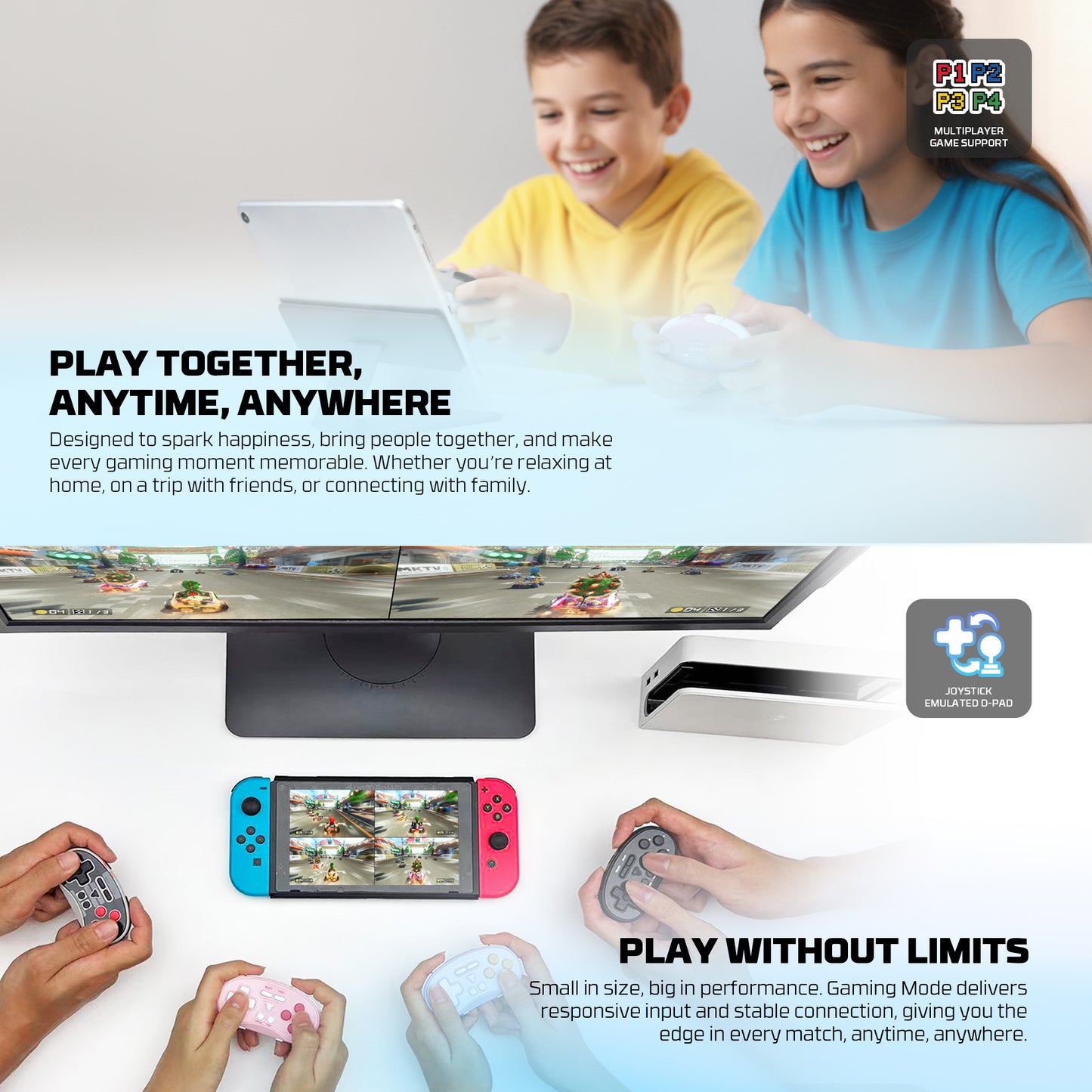 Fantech WGP17 / WGP-17 EOS Mini Pocket Size Mini Wireless Gamepad Joystick Portable