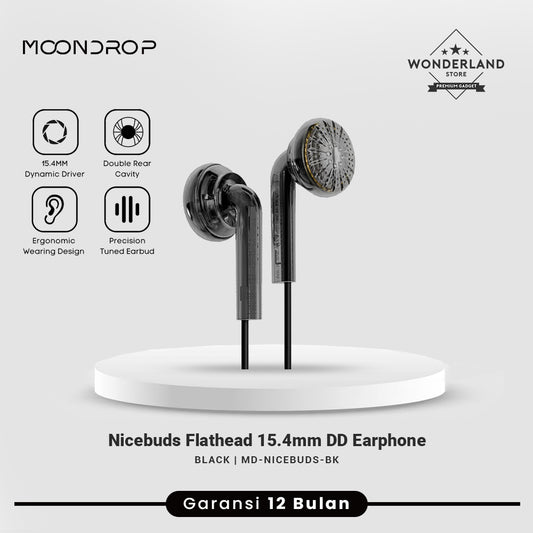 Moondrop Nicebuds 15.4mm Dynamic Driver Flathead Earphone Earbuds