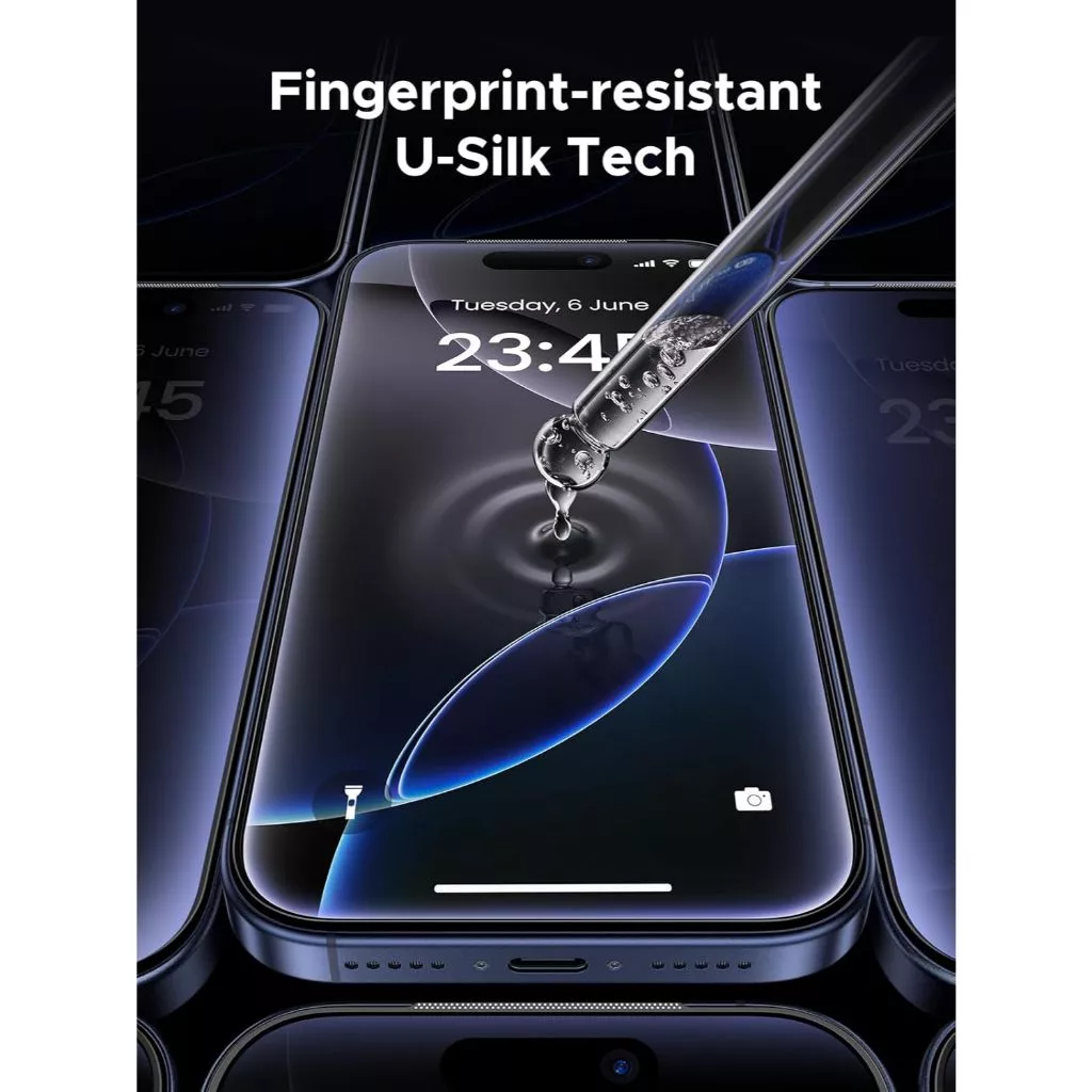 Ugreen Tempered Glass Anti Reflective Clear Anti Spy Privacy for iPhone 17 Pro 17 ProMax