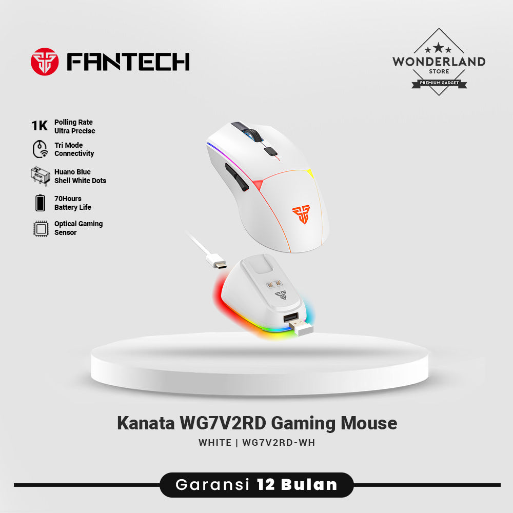 Fantech CRYPTO II WG7V2RD Wireless Gaming Mouse With RGB Gaming Optical Sensor