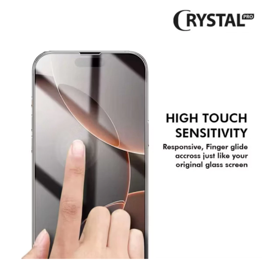 New Hikaru Cystal Pro Tempered Glass iPhone 17 / 17 Pro Max / ProMax / 17 Air Full cover Ultra Clear