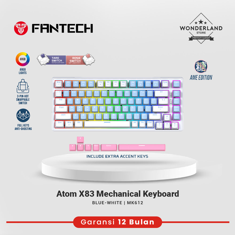 Fantech Atom X63 / X83 MK611 MK612 Wired Mechanical Gaming Keyboard Ame Edition