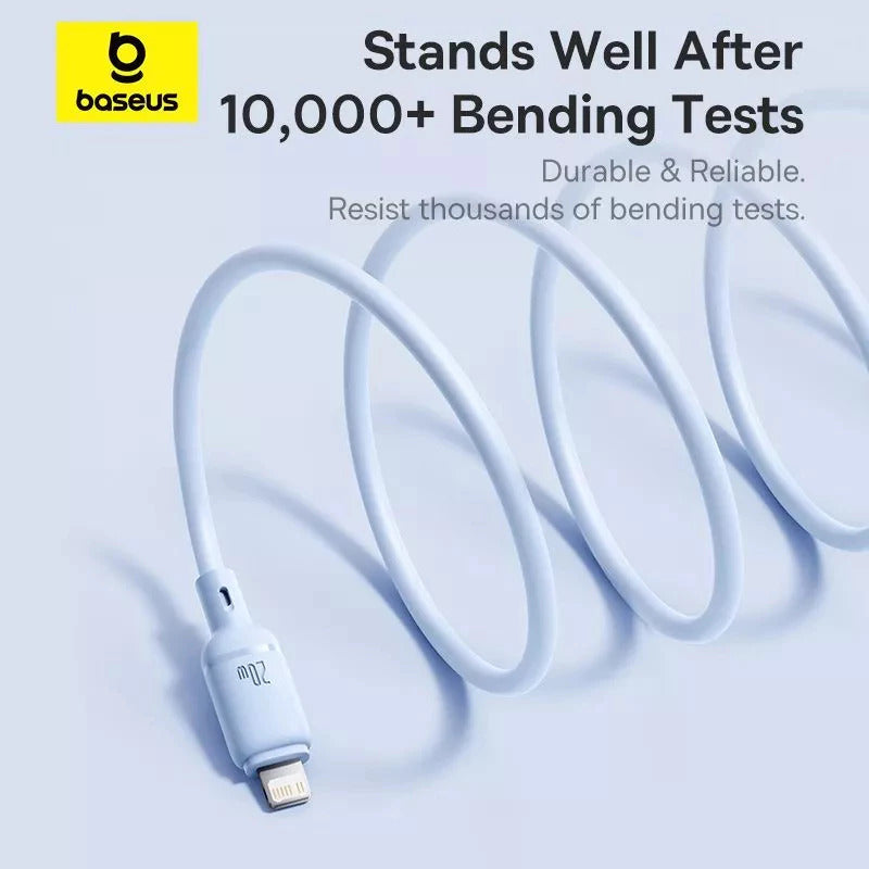 Baseus Silky Kabel Data USB-C to Lightning 20W PD PVC Soft Touch