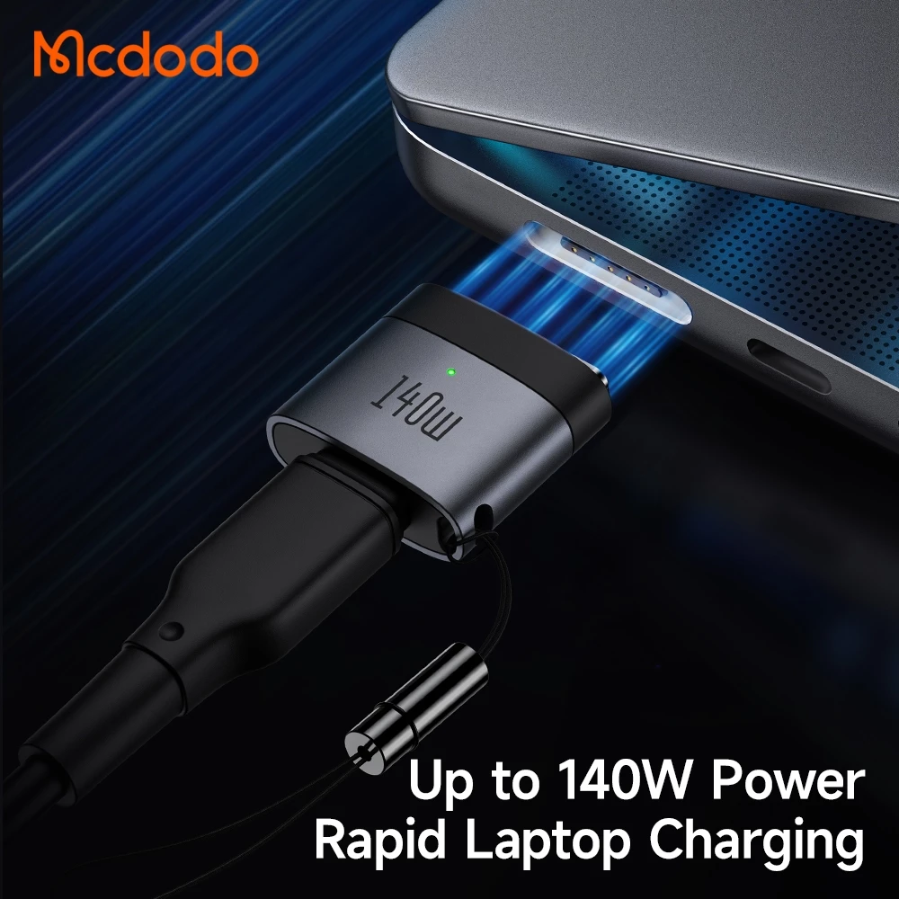 Mcdodo Adapter Converter Type C to Magsafe 3 PD Fast Charging 140W Max For Macbook Air Pro