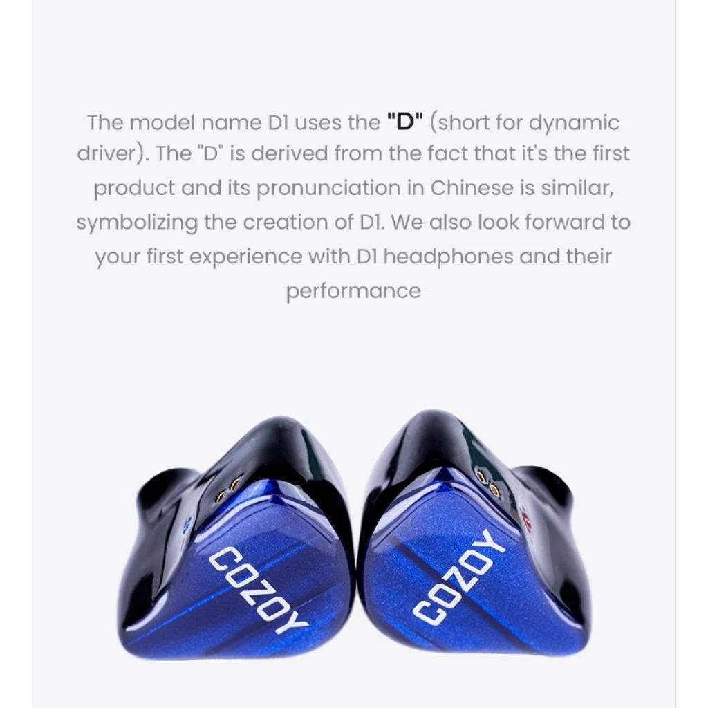 Cozoy D1 IEM New Batch 10mm Dual Cavity Dynamic Driver In Ear Monitor IEM Earphone
