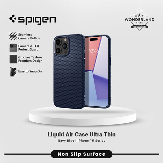 Spigen Case for iPhone 15 Series Liquid Air Softcase Ultra Slim Protection iPhone 15 15 Pro 15 ProMax