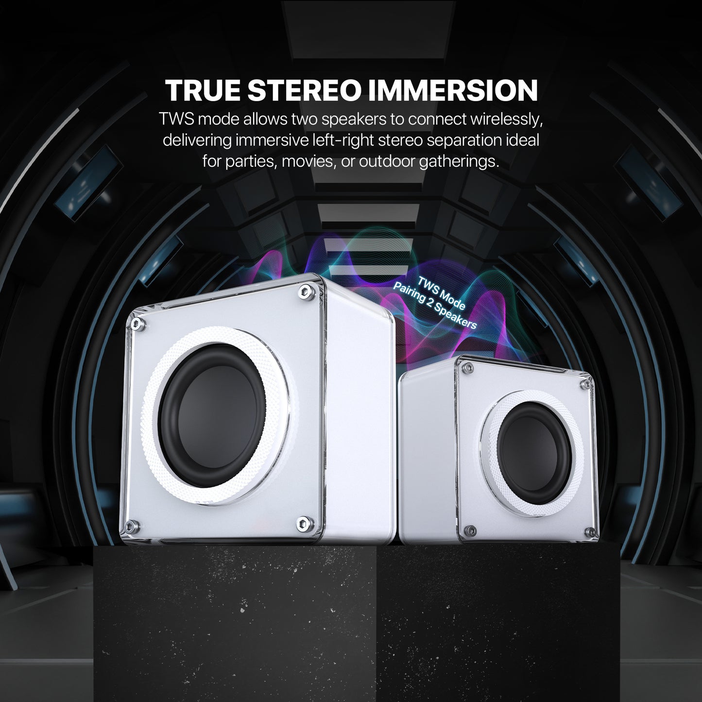 Fantech Nerabox BS152 Speaker Portable Bluetooth 5.4 TF Card TWS Mode