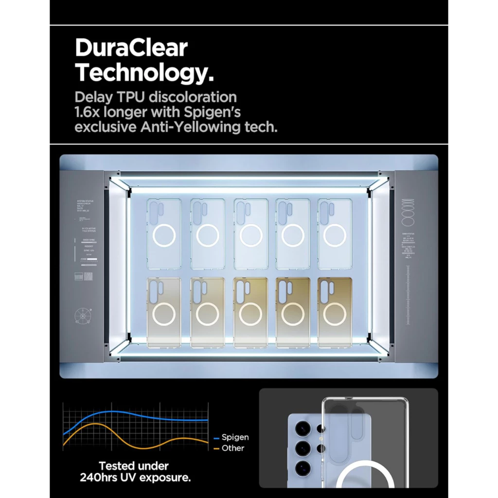 Case for Samsung Galaxy S25 Ultra Spigen Crystal Hybrid Crystal Clear S25 Ultra