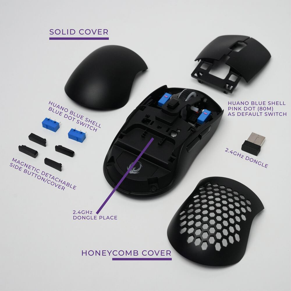 Sades Ryunix Kojin MX10 Mouse Gaming Wireless Bluetooth Triple Mode Ambidextrous