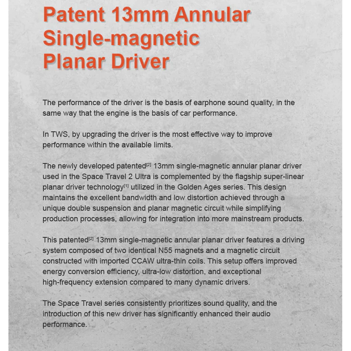 Moondrop Space Travel 2 Ultra Bluetooth 13mm Planar Driver TWS True Wireless