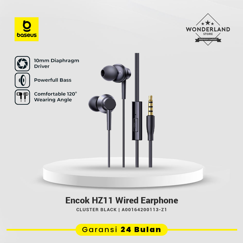 Baseus Encok HZ11 CZ11 In-Ear Wired Earphones Jack 3.5 USB-C Powerful Bass