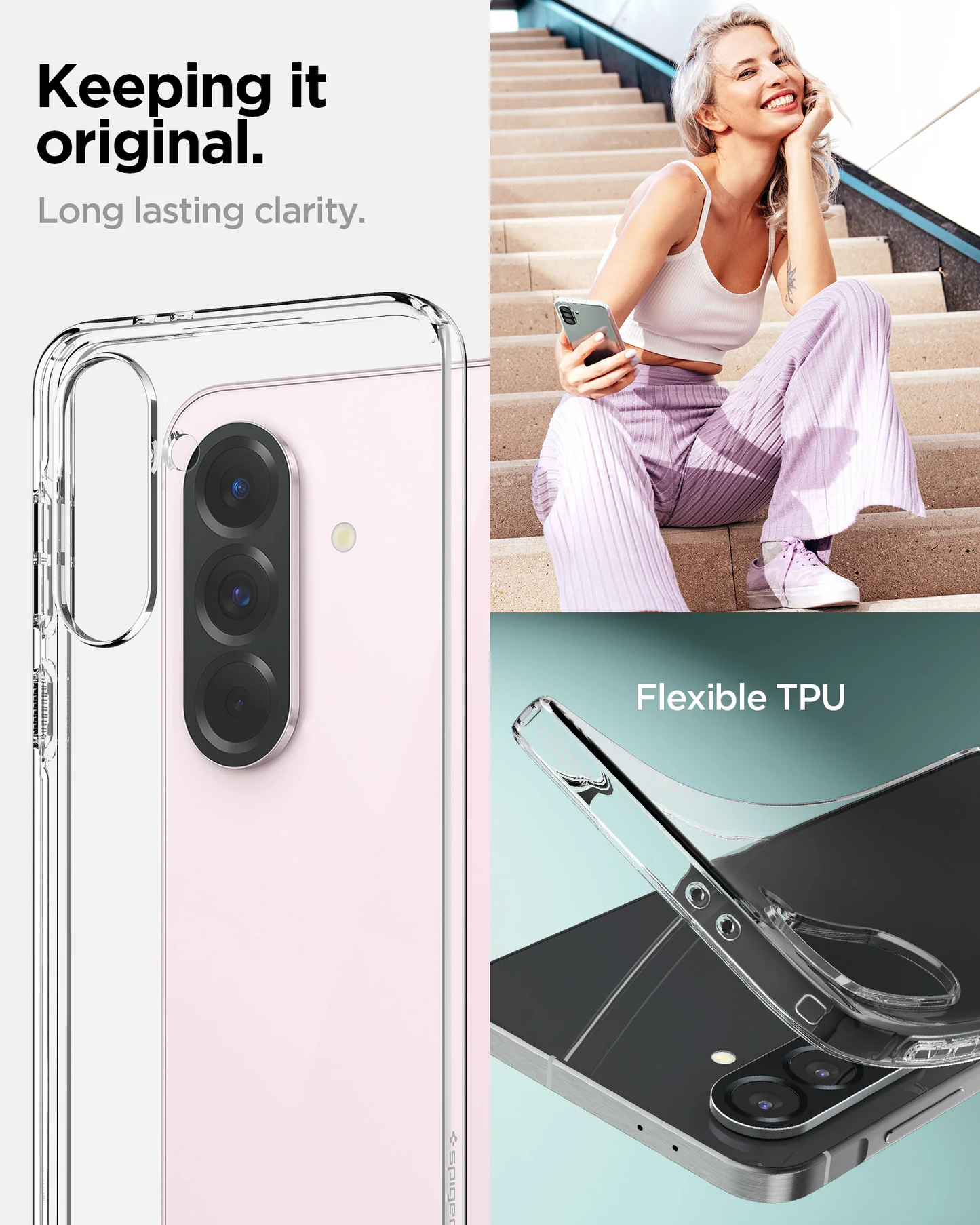 Case for Samsung Galaxy A56 Ultra Spigen Liquid Crystal Clear A56 Ultra Anti Crack