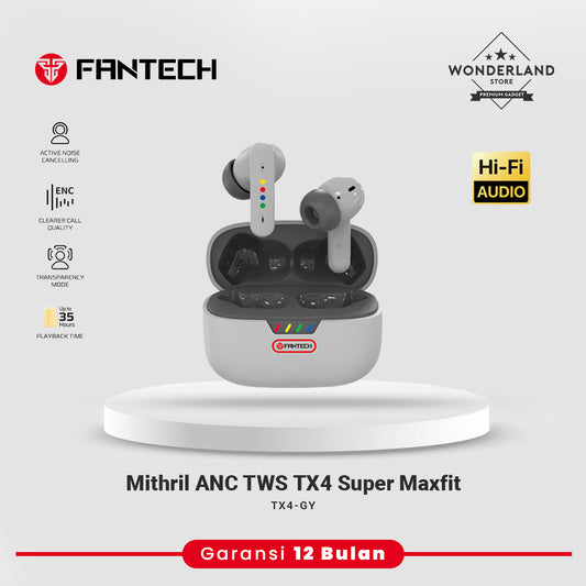 Fantech Mithril ANC TX4 TWS Bluetooth 5.4 Gaming Low Latency Bass Maxfit Edition