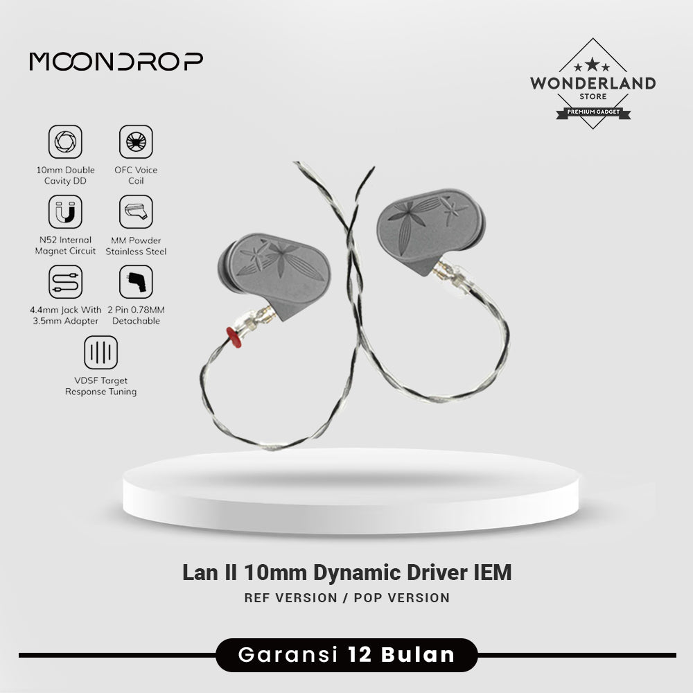 Moondrop LAN II LAN 2 LAN2 POP Lan2 REF 10mm Double-cavity High-performance Dynamic Drive