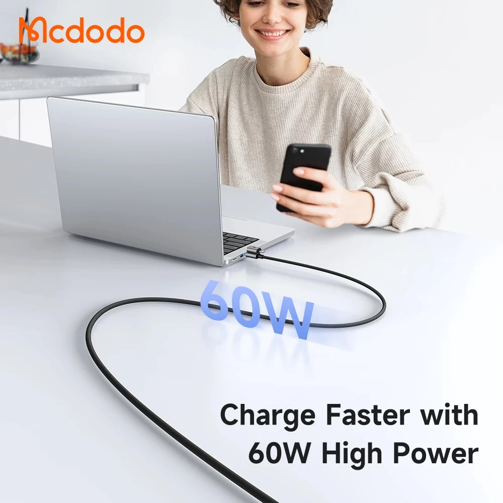 Mcdodo Kabel Magnetic 4 in 1 USB A + Type C To USB-C Lightning Fast Charging 60W For iPhone Android